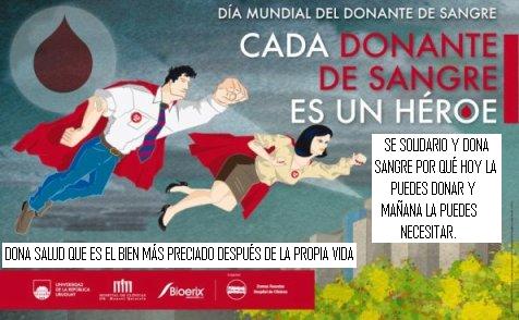 - HOY ES EL DÍA MUNDIAL DEL DONANTE DE SANGRE -